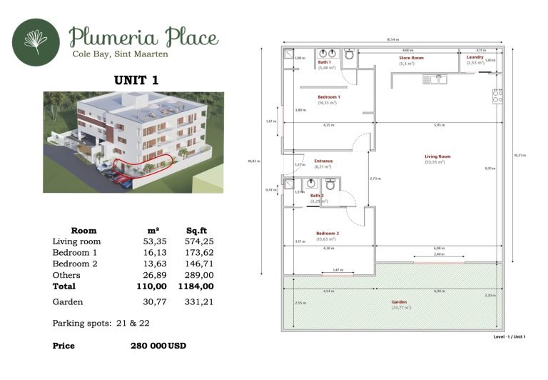 SOLD!   Plumeria Place – Unit 1