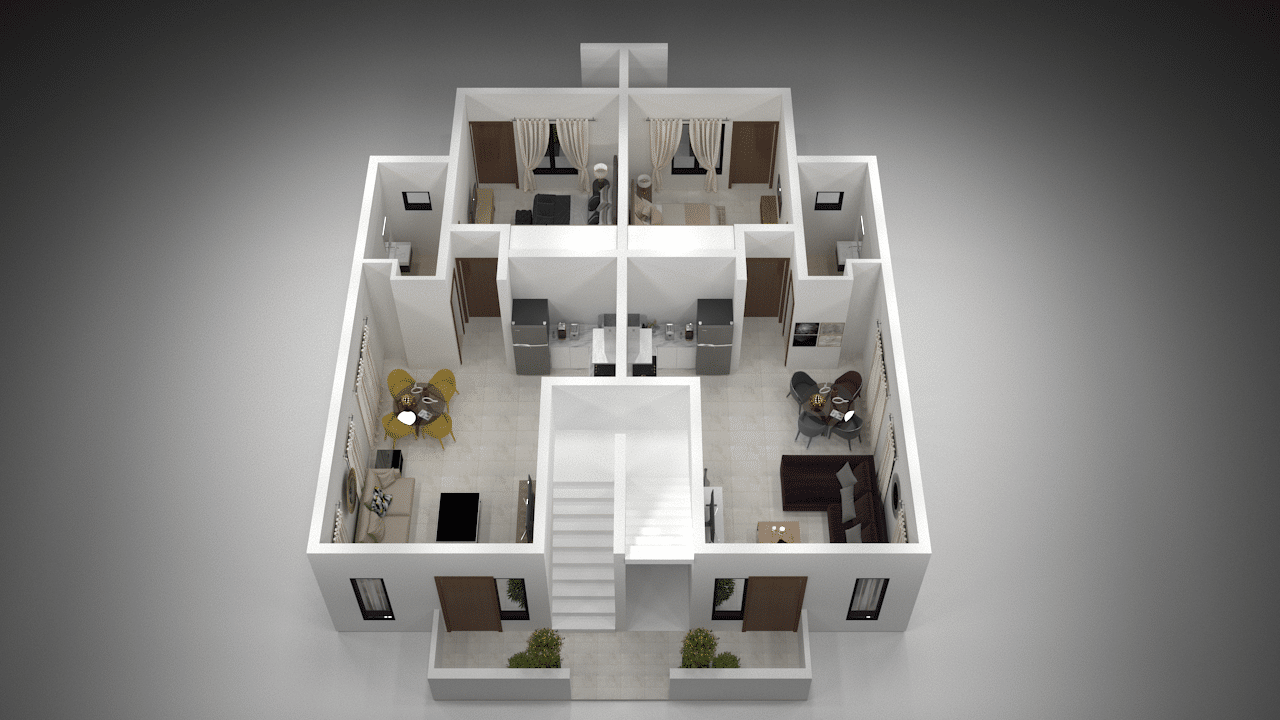 Gabriel Residence – Monte Vista — panoramic view of, 2-bedroom 2.5-bathroom property, in beach front, Sint Maarten