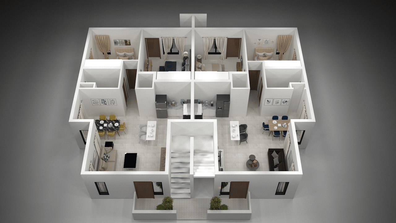Gabriel Residence – Monte Vista — panoramic view of, 2-bedroom 2.5-bathroom property, in beach front, Sint Maarten