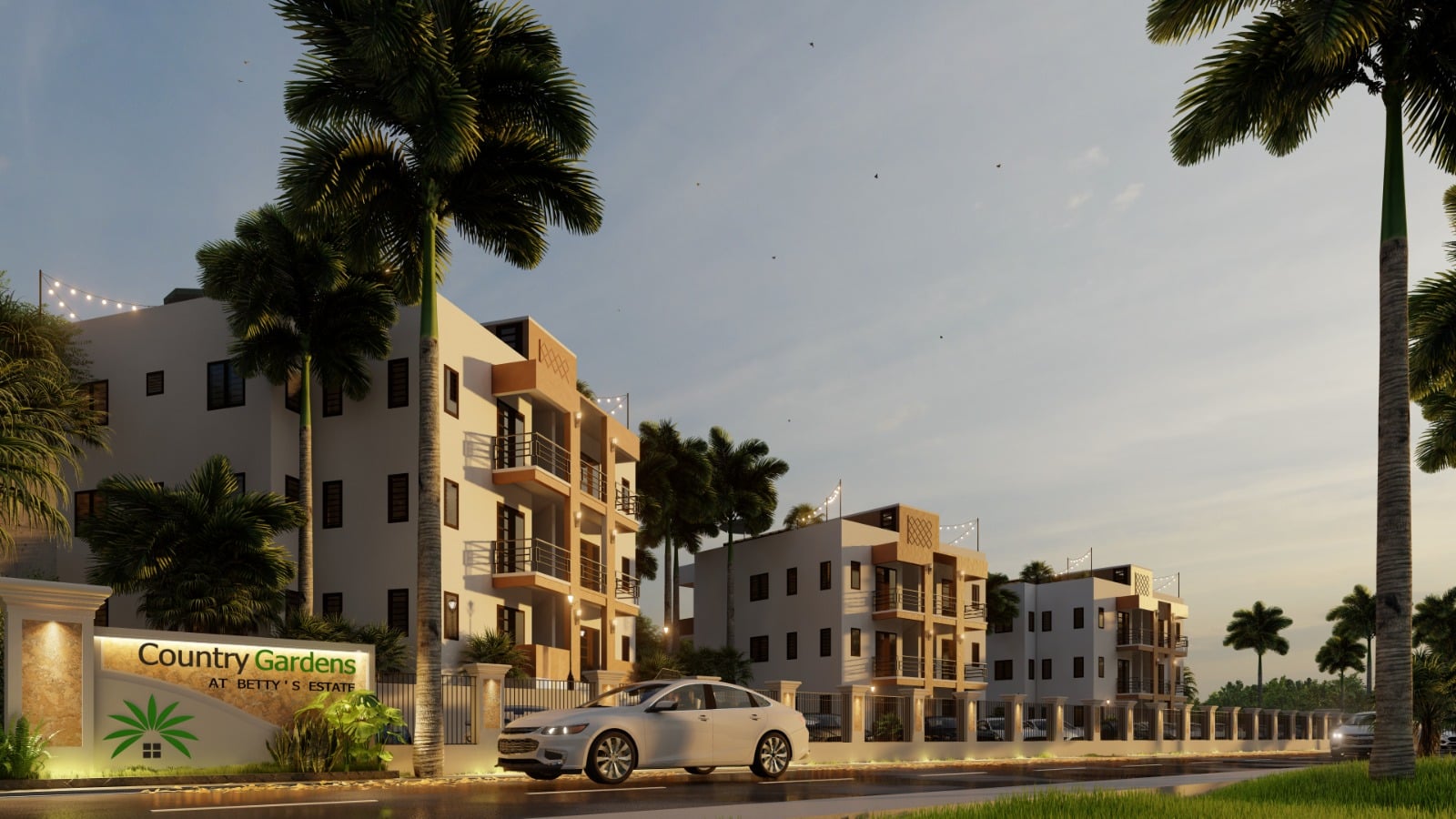 Gabriel Residence – Monte Vista — garden of, 2-bedroom 2.5-bathroom property, in beach front, Sint Maarten