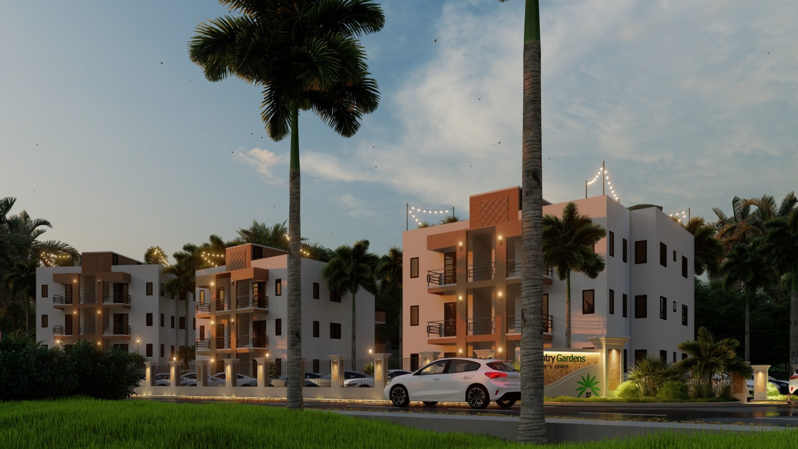 Gabriel Residence – Monte Vista — garden of, 2-bedroom 2.5-bathroom property, in beach front, Sint Maarten