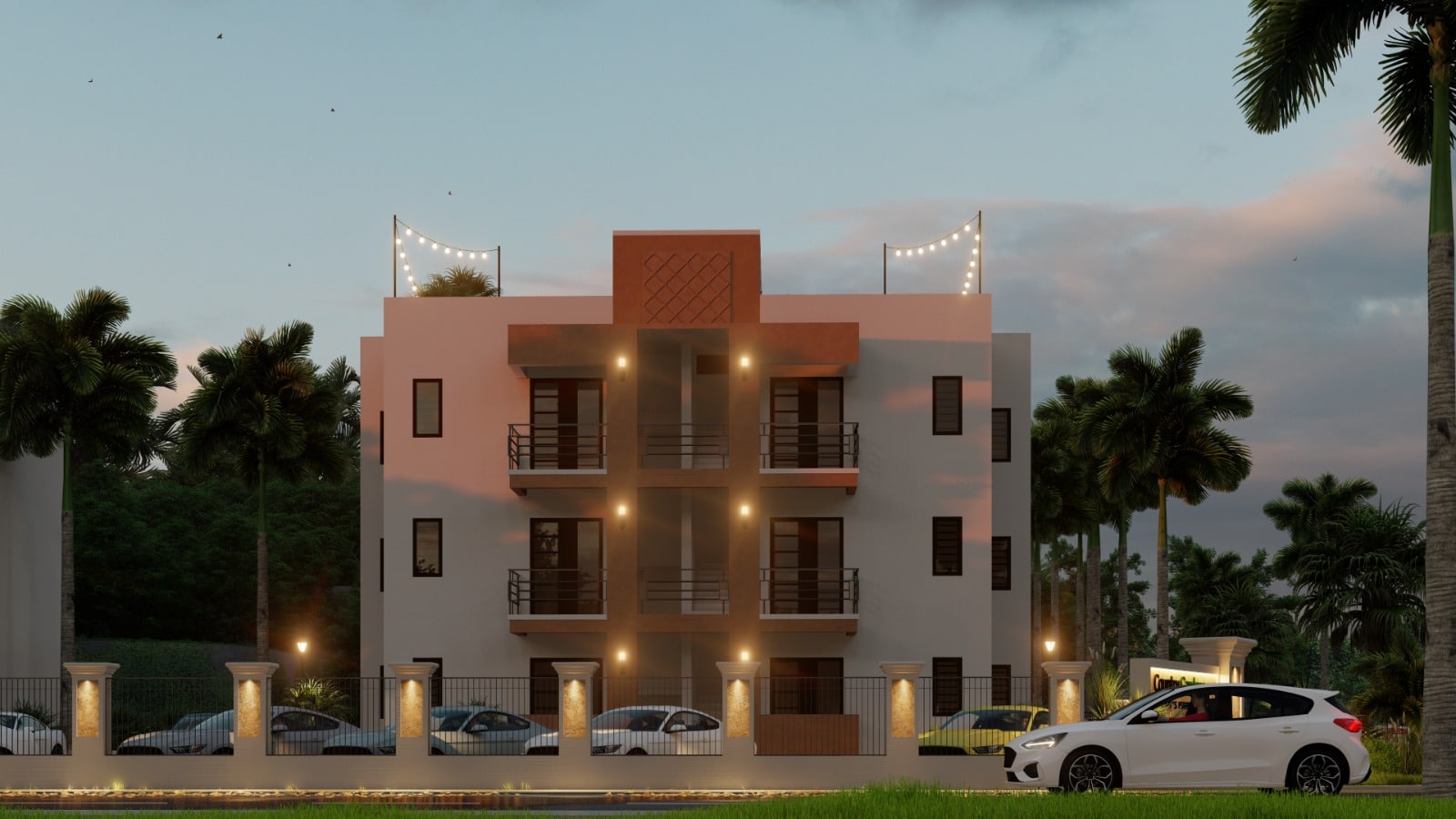 Gabriel Residence – Monte Vista — garden of, 2-bedroom 2.5-bathroom property, in beach front, Sint Maarten