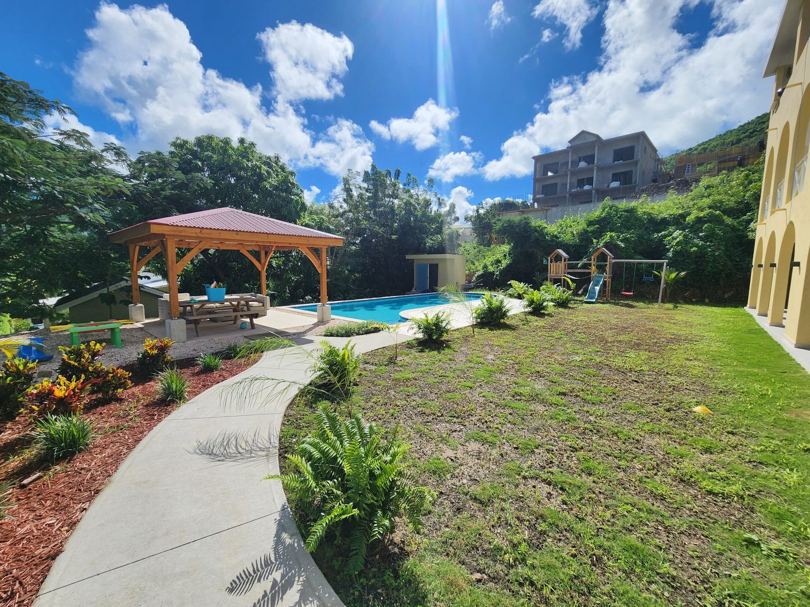 Swimming Pool water blue skies vacation home love island life awesome how to relax st maarten sxm st martin real estate realty best way chill house villa condo furniture beach sea surf shop waves agent agency beautiful weather natural mansion green saint martin sint maarten sint marten saint marten sint martin saint marten nature for sale for rent holiday dream Caribbean tropical lifestyle new home sweet garage palm tree fish like work from here