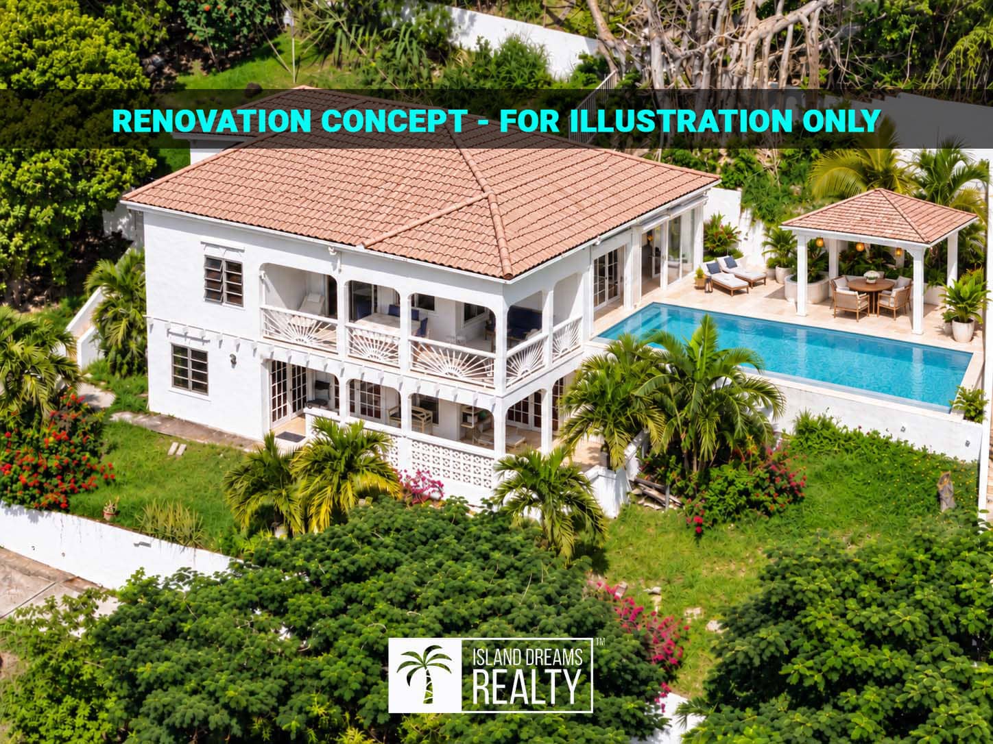 Aerial view — REDUCED! Two Bedroom Freestanding Home + Office & Apartment – Belair, Little Bay