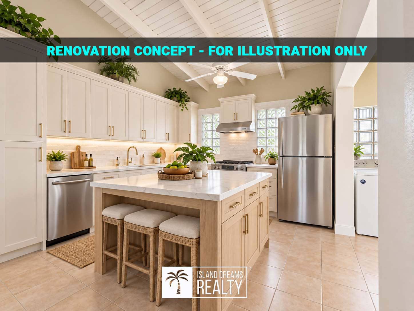 Kitchen — REDUCED! Two Bedroom Freestanding Home + Office & Apartment – Belair, Little Bay