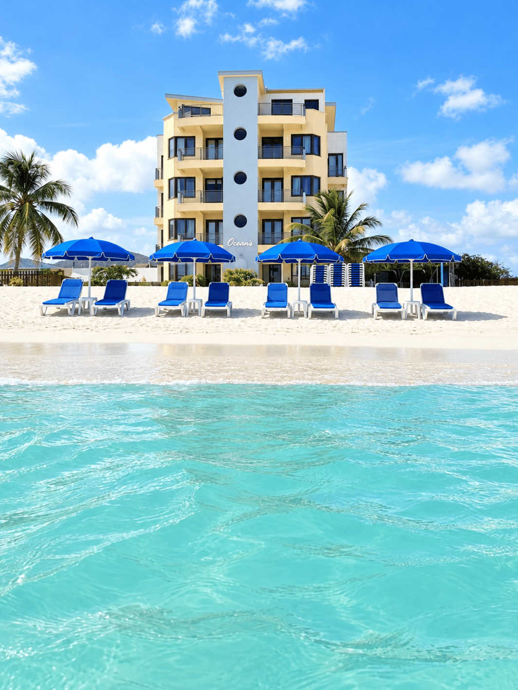Beach view — Ocean’s Two Bedroom Condo For Sale – Great Bay, Philipsburg