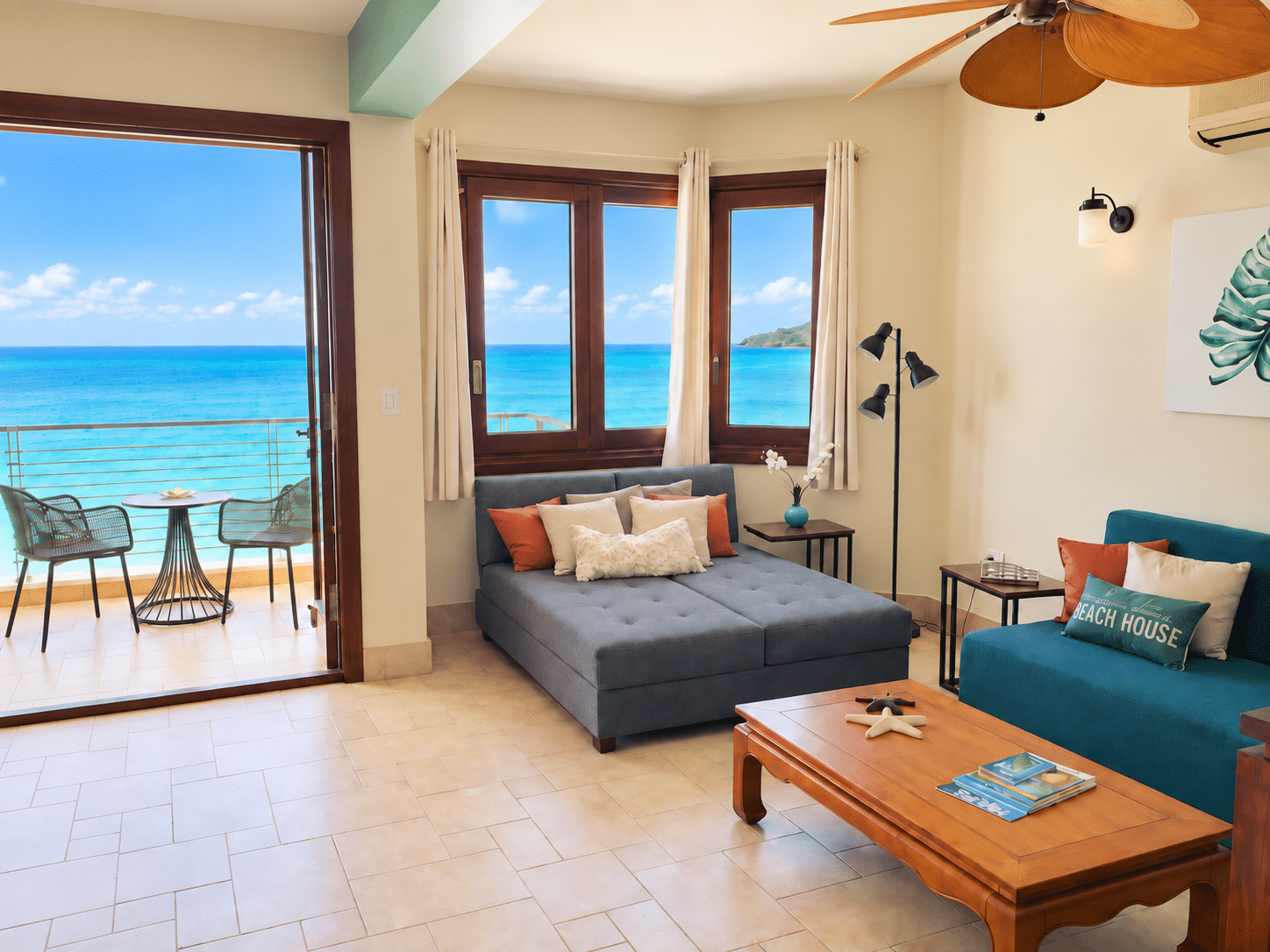 Living room — Ocean’s Two Bedroom Condo For Sale – Great Bay, Philipsburg