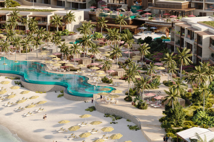 The Setai – Indigo Bay — aerial view of, in caribbean mls, Sint Maarten